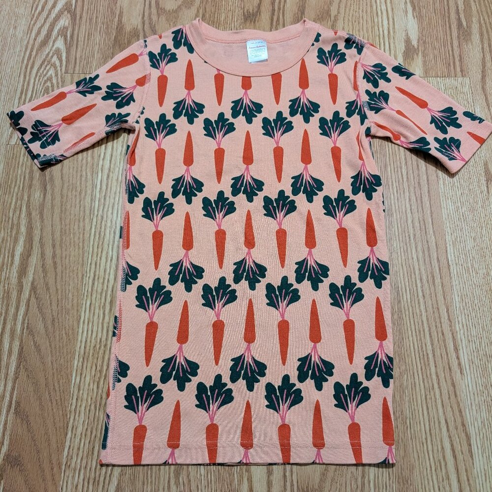 Hanna Andersson 100% Organic Cotton Carrot East Pajama Top 160 / 14